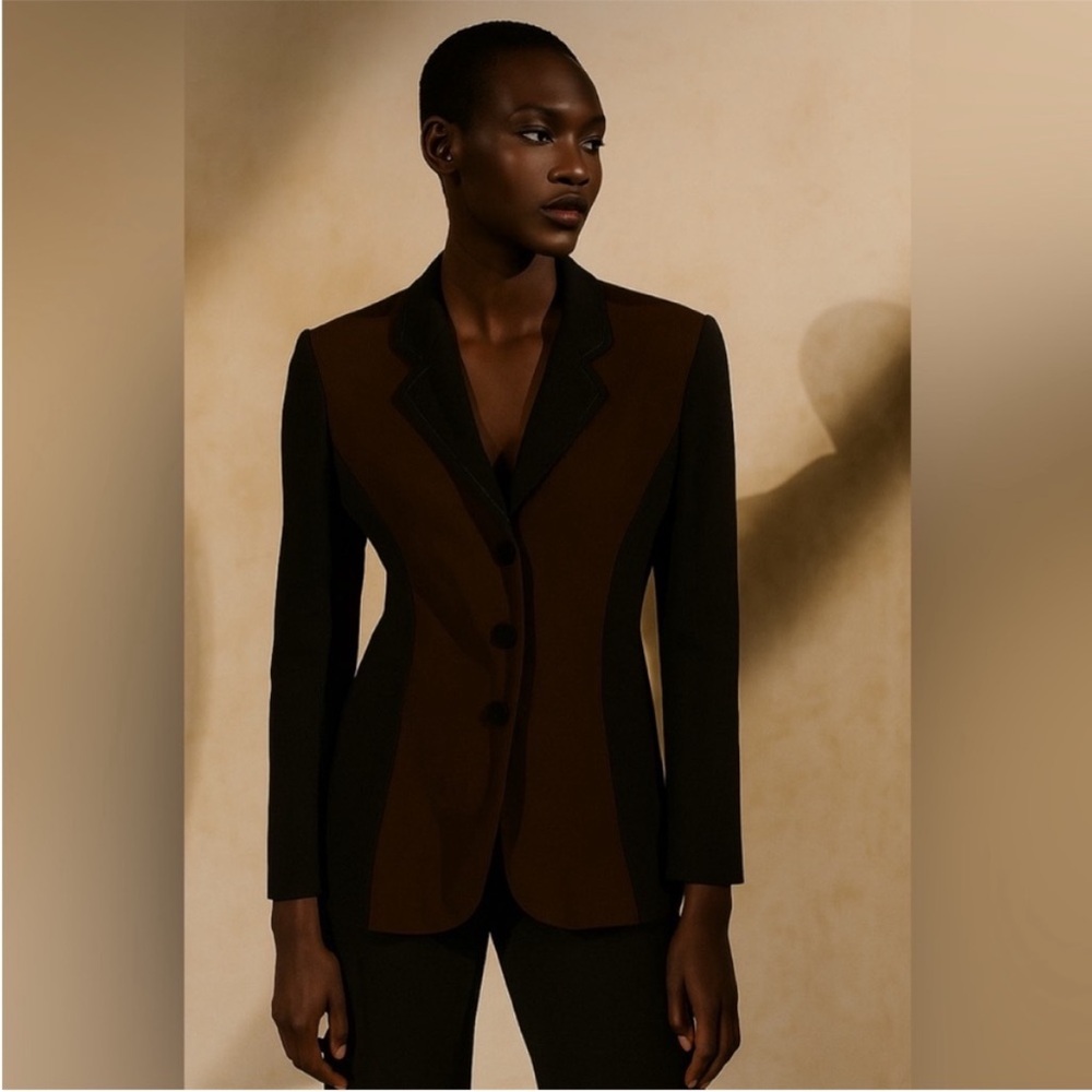 Moschino Cheap and Chic Vintage 90s Colourblock Blazer Jacket